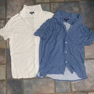 Express Mens Casual Short Sleeve Shirts (2) - Medium
